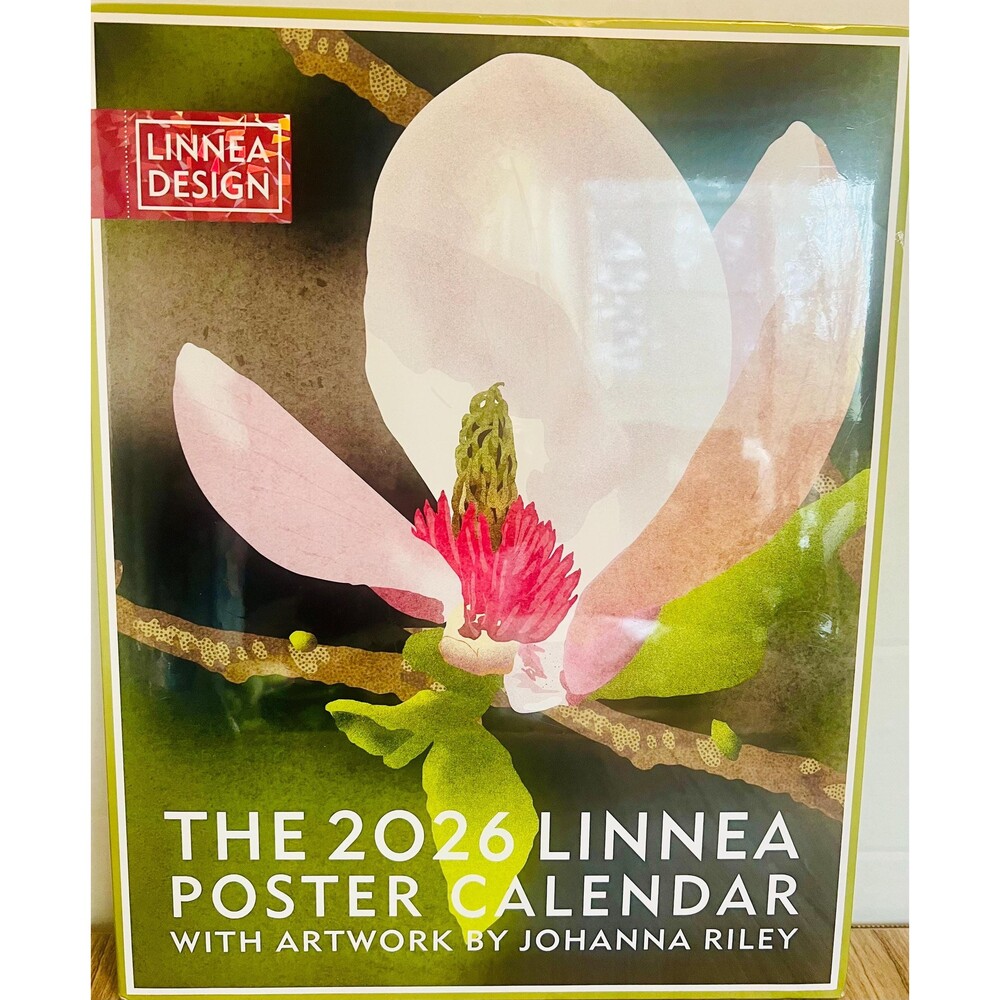 2026 Linnea Design Poster Calendar artwork by Johanna Riley twelve 11x14 new